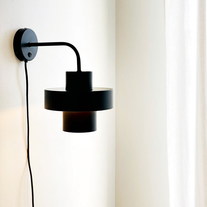 Stoke vegglampe 29 cm svart