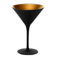 Elements martiniglass 24 cl svart/gull