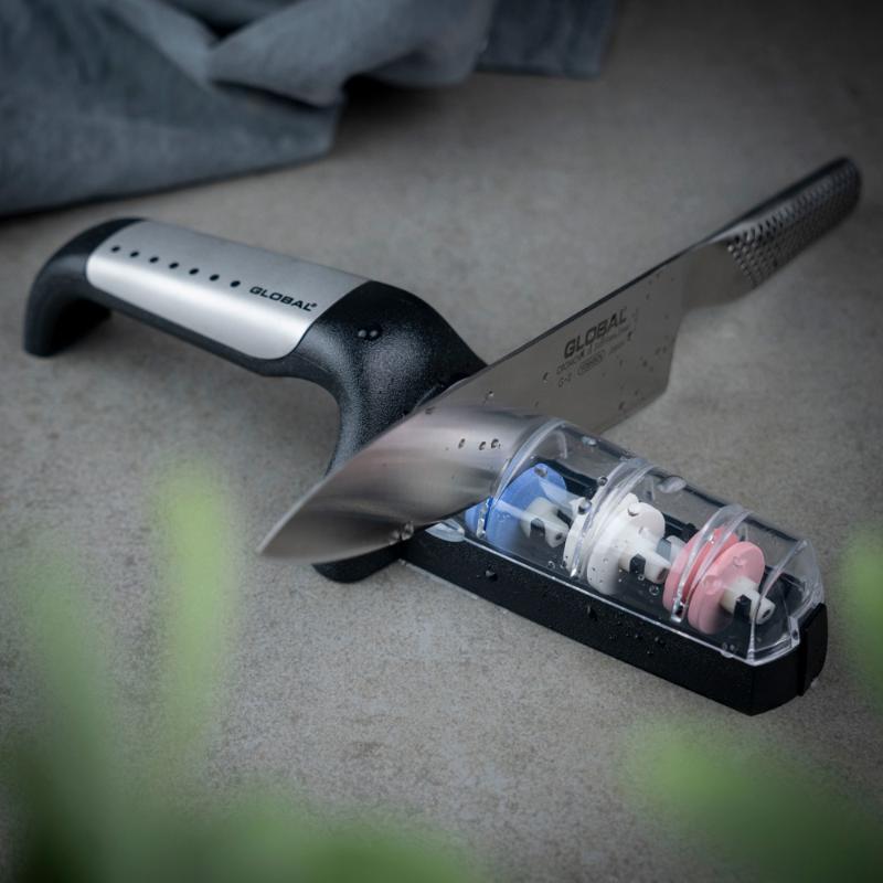 Knivsliper m/3 hjul G-913/sb svart