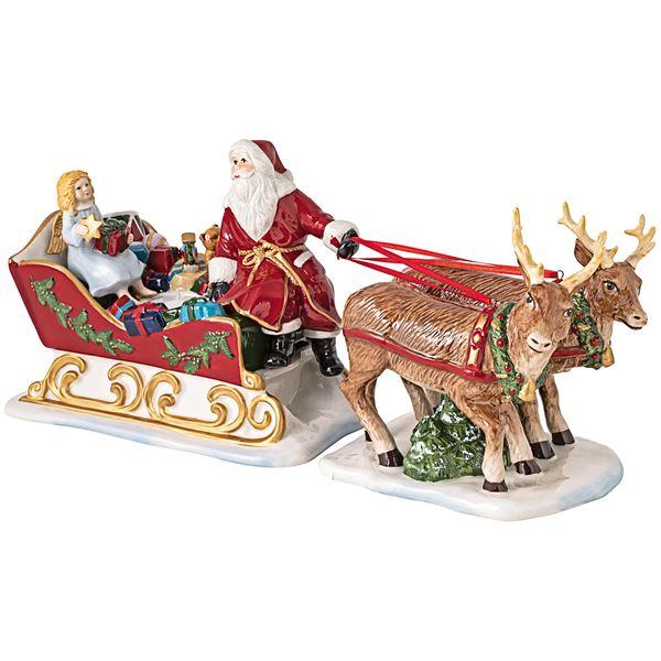 Christmas Toy's julenisse m/slede 14 cm