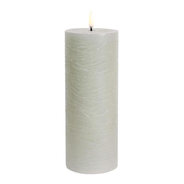 Pillar LED kubbelys 7,8x20,3 cm dusty green