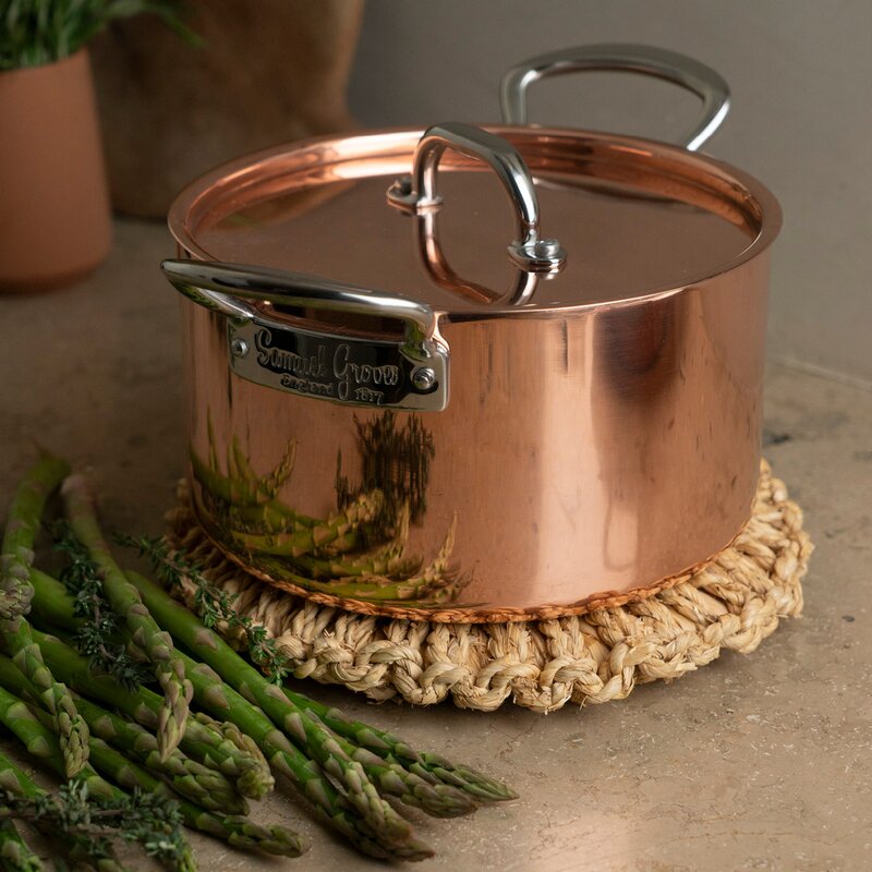 Copper Induction gryte med lokk 3L