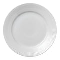 Hvit Riflet tallerken 19 cm