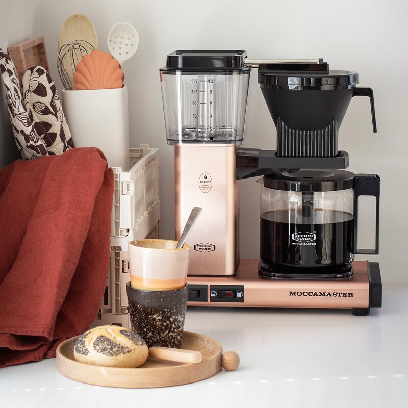 Optio kaffetrakter 1,25L rosegull