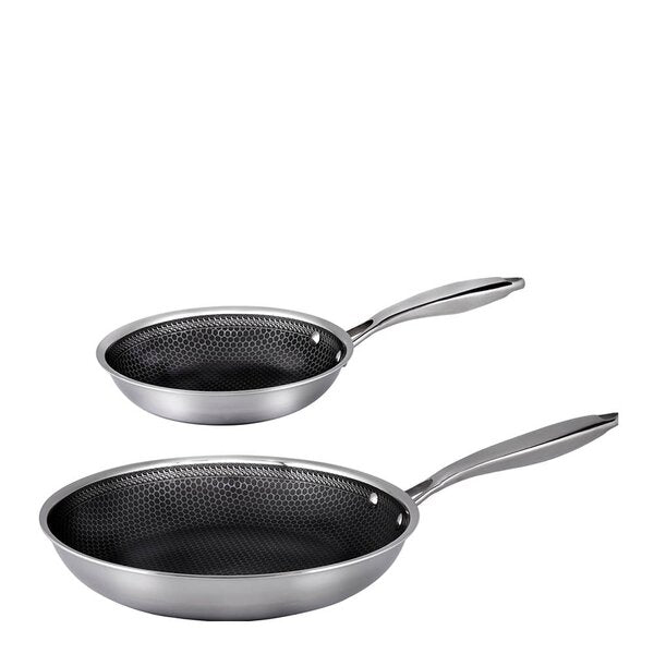 Santo stekepannesett 20+28 cm stål/svart