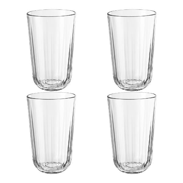 Facet drikkeglass 43 cl 4 stk