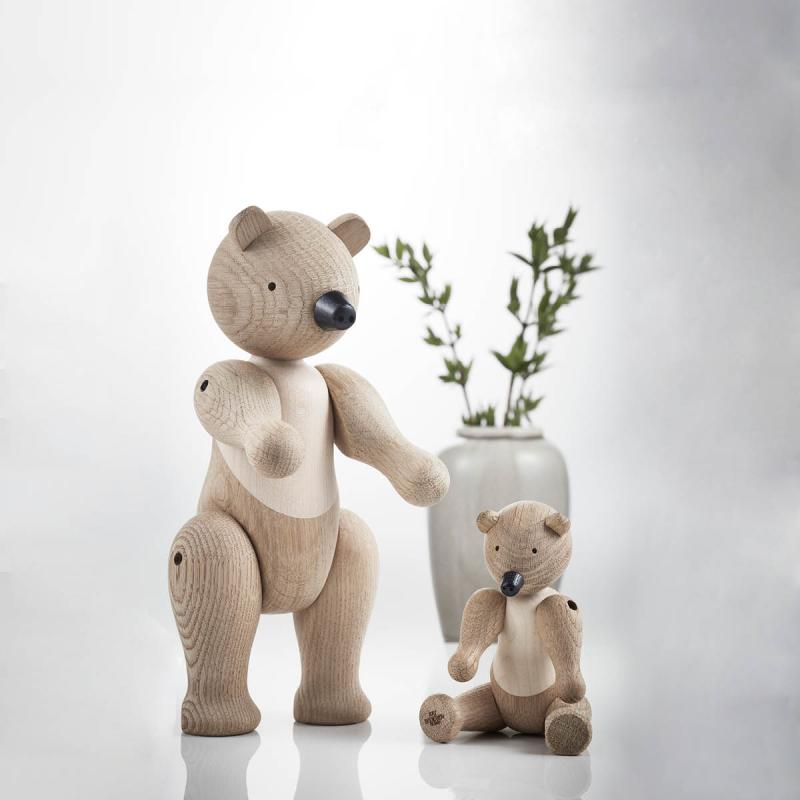 Bjørn eik/lønn 25 cm