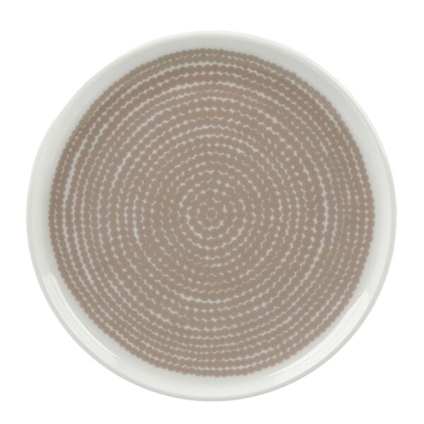 Siirtolapuutarha asjett 13,5 cm hvit/beige