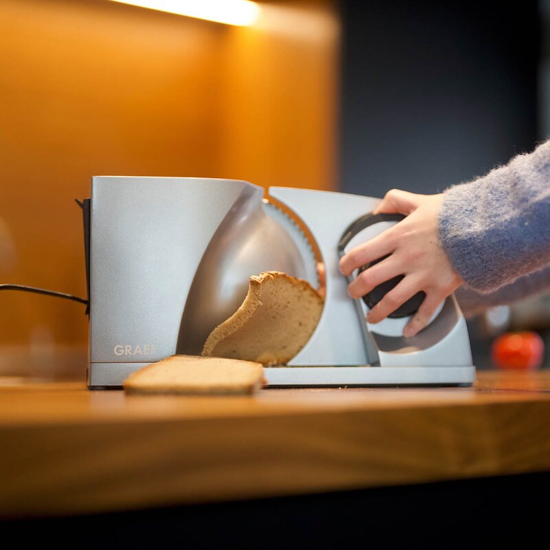 Slicer Mytiny sammenleggbar skjæremaskin sølv