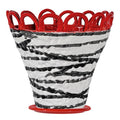 Patty krukke L 30x26,5 cm zebra/rød