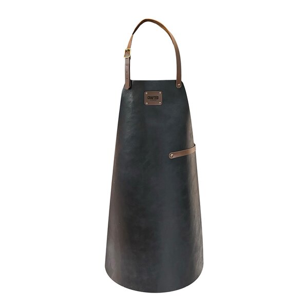 Leather forkle 80x58 cm svart