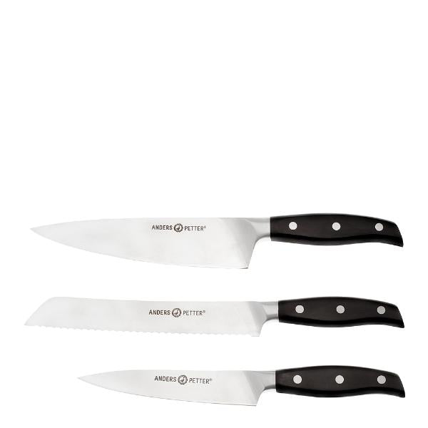 Stenfors sett med kniver 3 deler