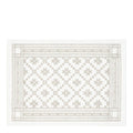 Åttebladrose bordbrikke 35x48 cm beige