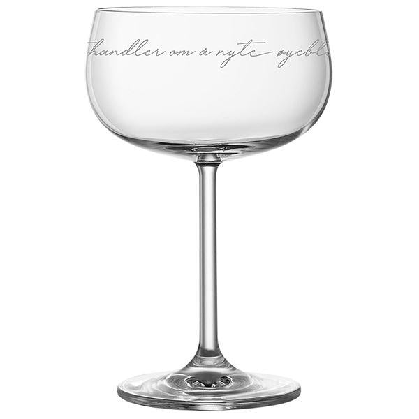 Nyte øyeblikk champagneglass 35 cl