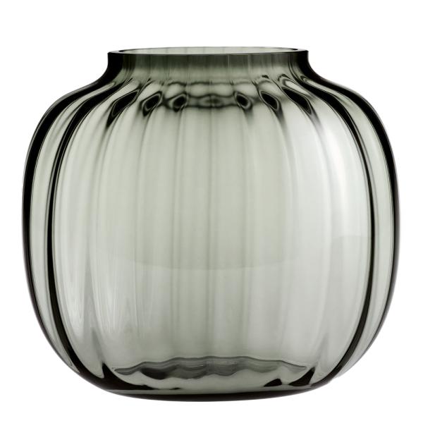 Primula oval vase 17,5 cm smoke