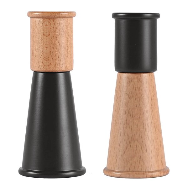 Gurken salt- og pepperkvern 15 cm 2 stk svart/brun