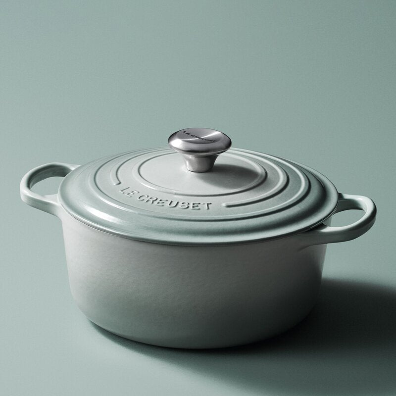 Signature støpejernsgryte rund 24 cm 4,2L sea salt