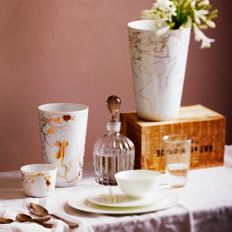Alv vase 20 cm gull