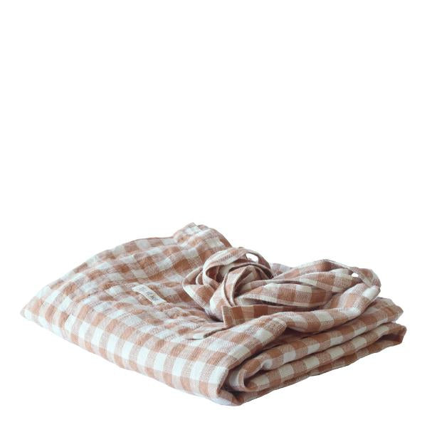 Forkle 90x75 cm gingham biscuit