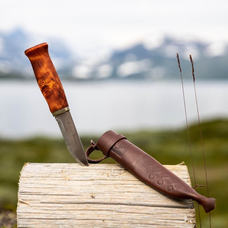 Nansen tollekniv 21 cm masurbjørk