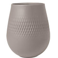 Collier Carre vase 12,7 cm taupe