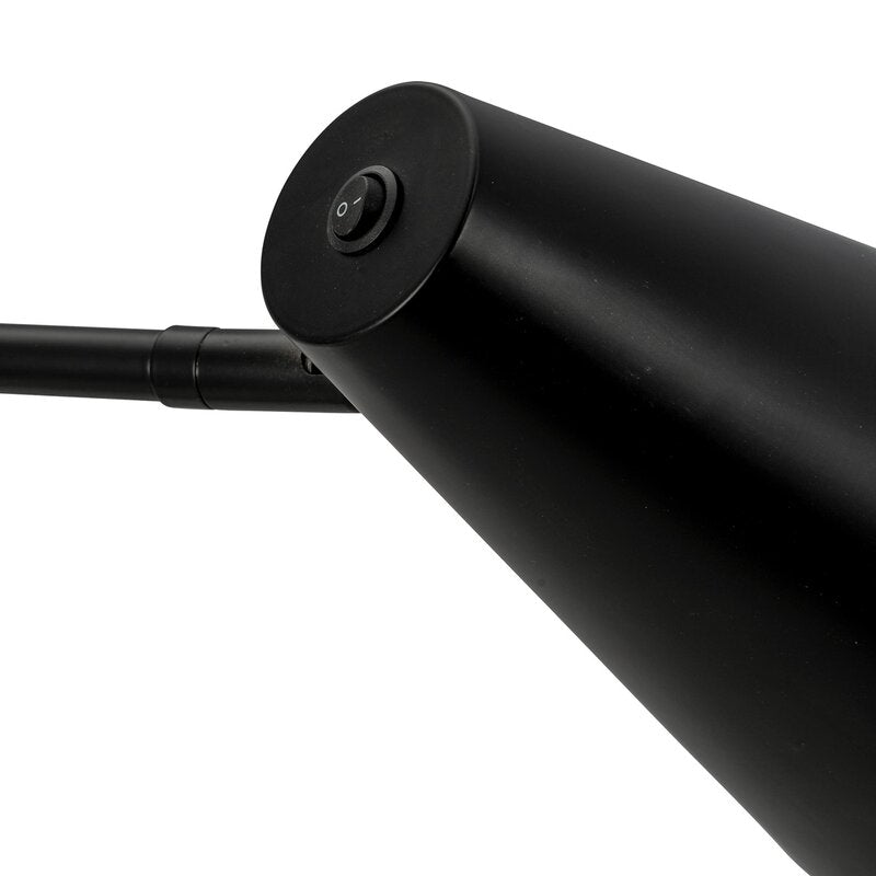 Cale vegglampe med vinkel 46 cm svart