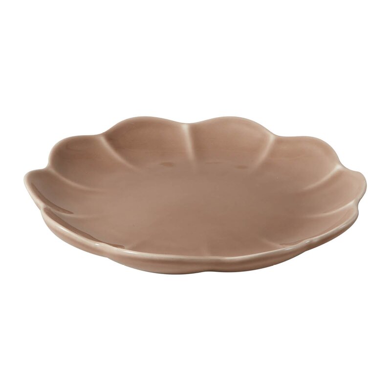 Lotus asjett  22 cm brun