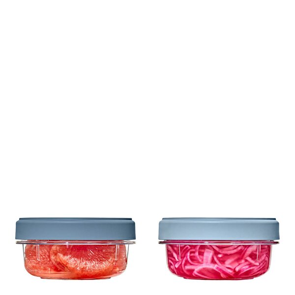 Twist & Stack oppbevaringsboks 35,5 cl 2 stk klar/blå
