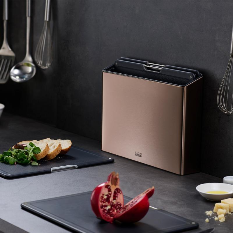 Folio Steel skjærebrett 35,5x26 cm roségull