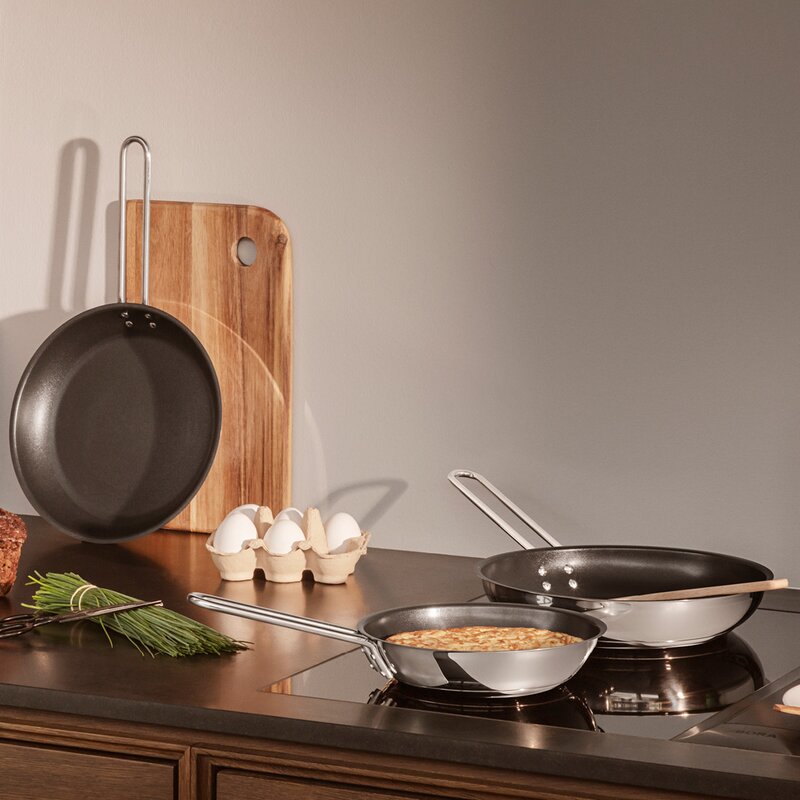 Stainless Steel stekepanne 20 cm Slip-Let® belegg