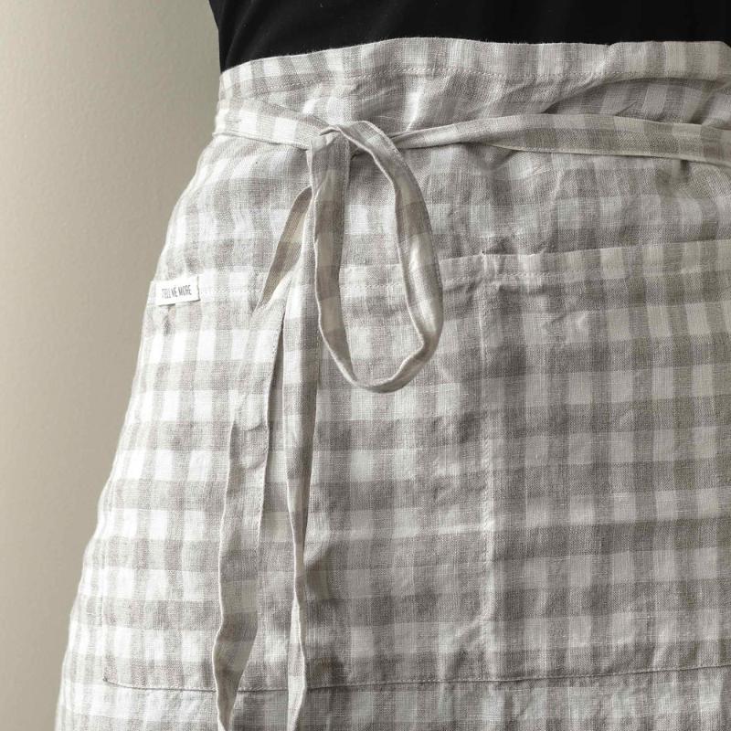 Forkle 90x75 cm gingham natural