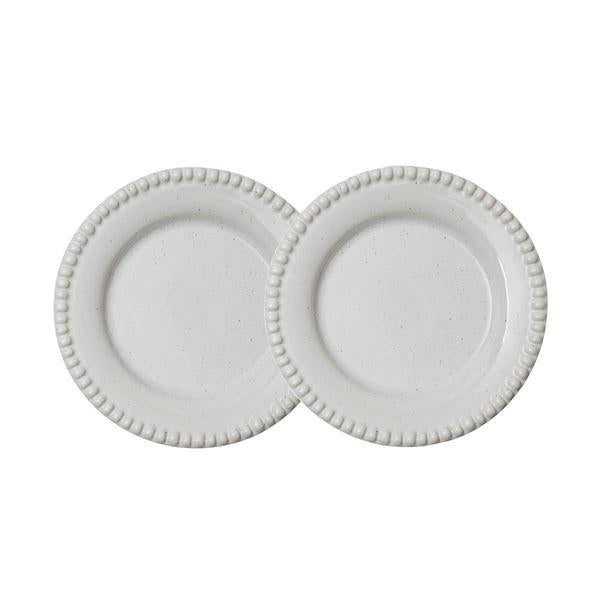 Daria asjett 18 cm 2 stk cotton white