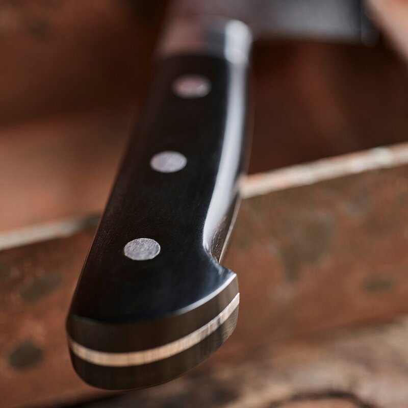 Damask kokkekniv 21 cm svart