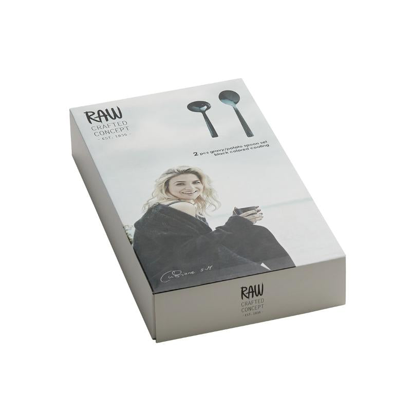 RAW bestikk saus/potetsett svart