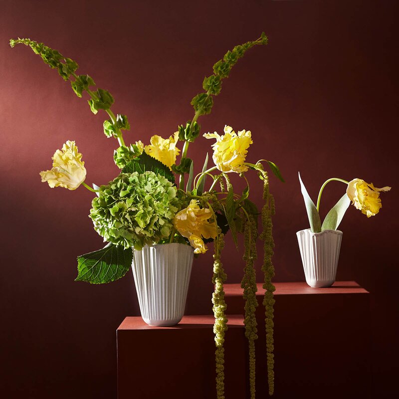 Hammershøi unfold vase 20,5 cm hvit