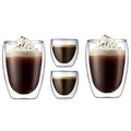 Pavina kaffeglass sett 4 stk 8 cl + 35 cl