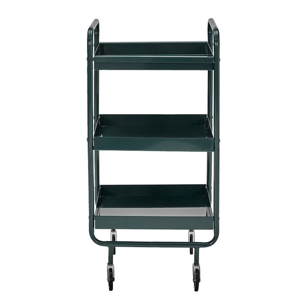 Roll serveringsvogn 85 cm mørk grønn