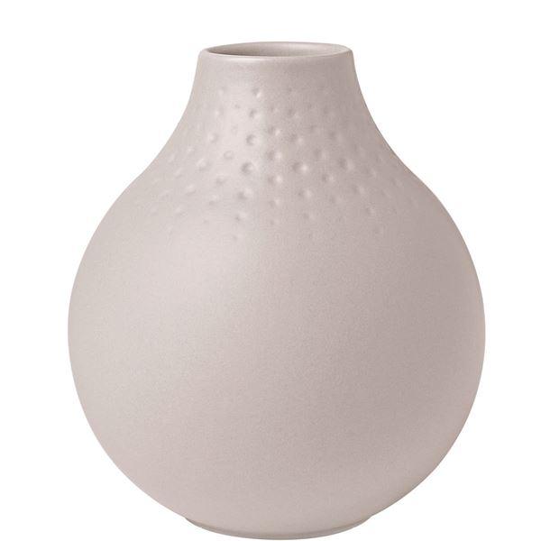 Collier Perle vase 12 cm beige