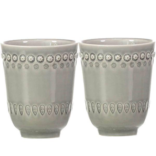Daisy krus 35 cl 2 stk soft grey