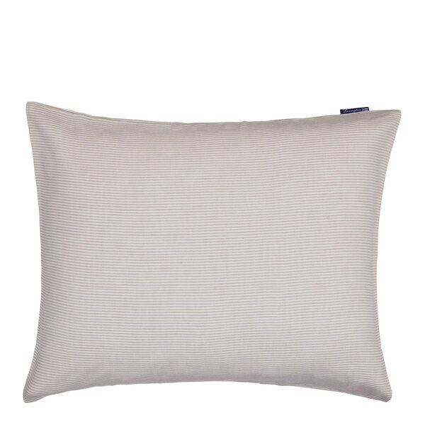 Stripete Lyocell flannell putetrekk 50x70 cm beige/hvit