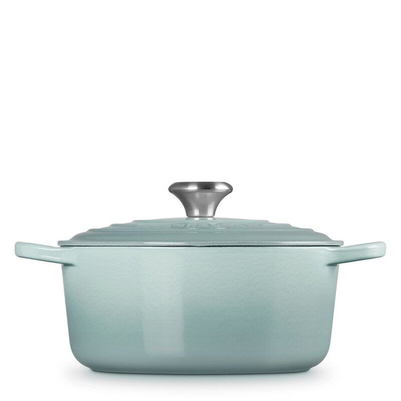 Signature støpejernsgryte rund 24 cm 4,2L sea salt