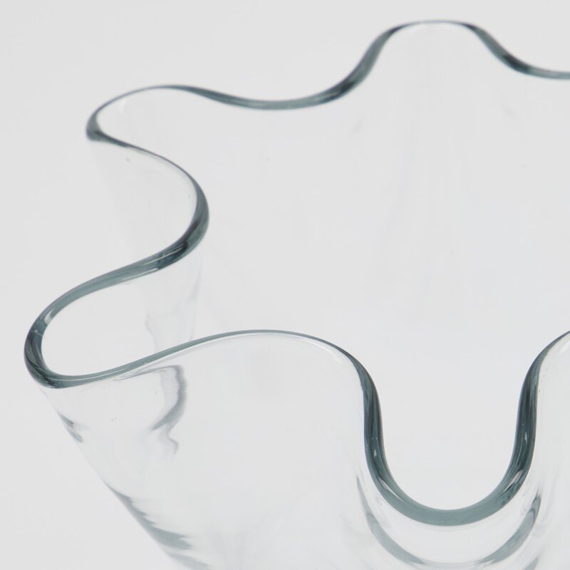 Plis vase 17 cm klar