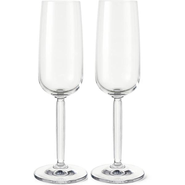 Hammershøi champagneglass 24 cl 2 stk klar