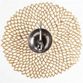 Dahlia spisebrikke 36 cm brass