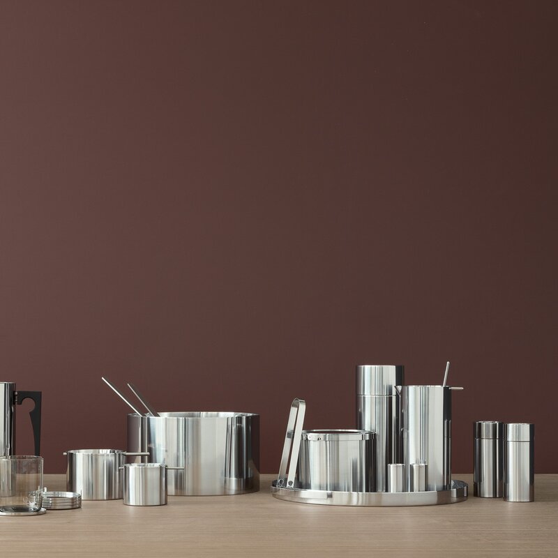 Arne Jacobsen salt- og peppersett stål