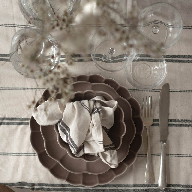 Lotus tallerken  27 cm brun