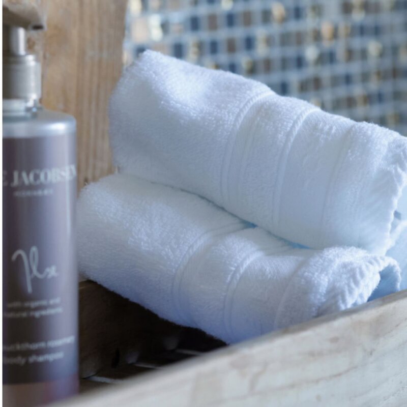 Bath Collection vaskeklut 30x30 cm 4 stk white cotton