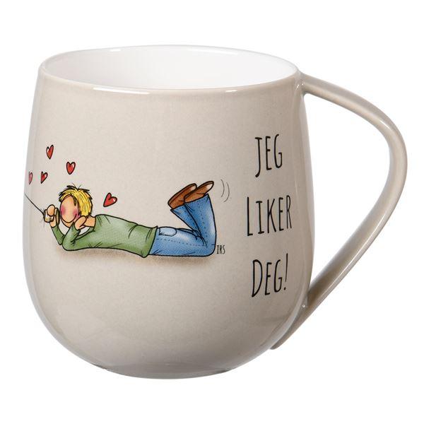 Valentine krus 40 cl lysgrå