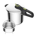 Secure Trendy trykkoker m/dampkurv 8L
