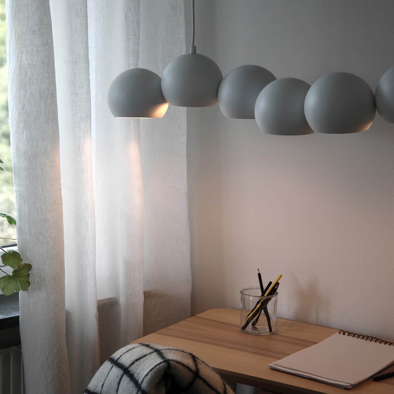 Cupolo pendellampe 7 lys 101 cm hvit